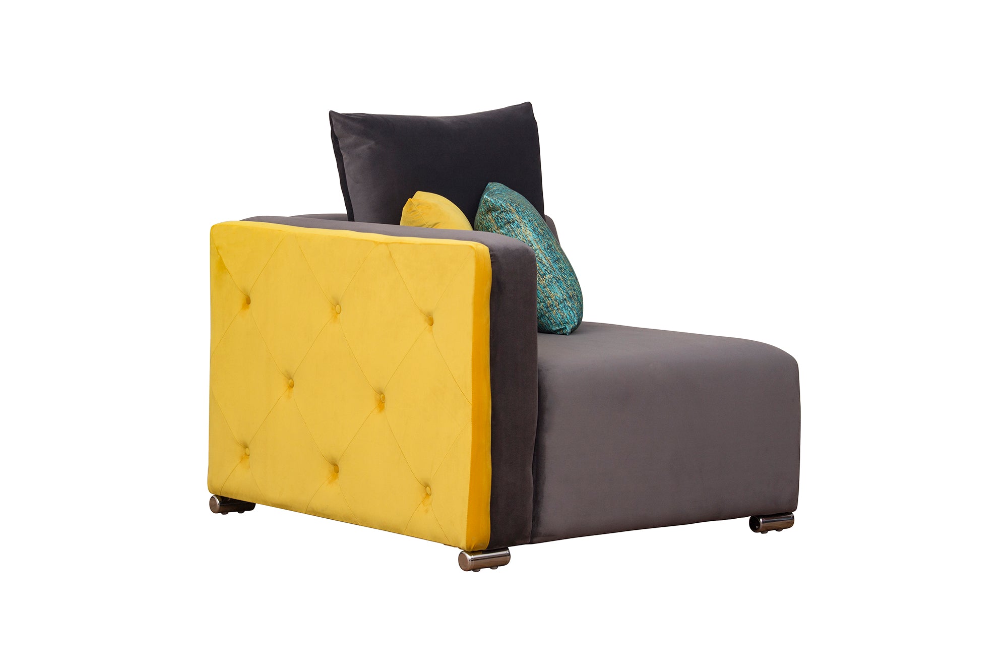 Rita Velvet 8 Seater Corner Sofa In Mocha Brown Colour - Febonic Living