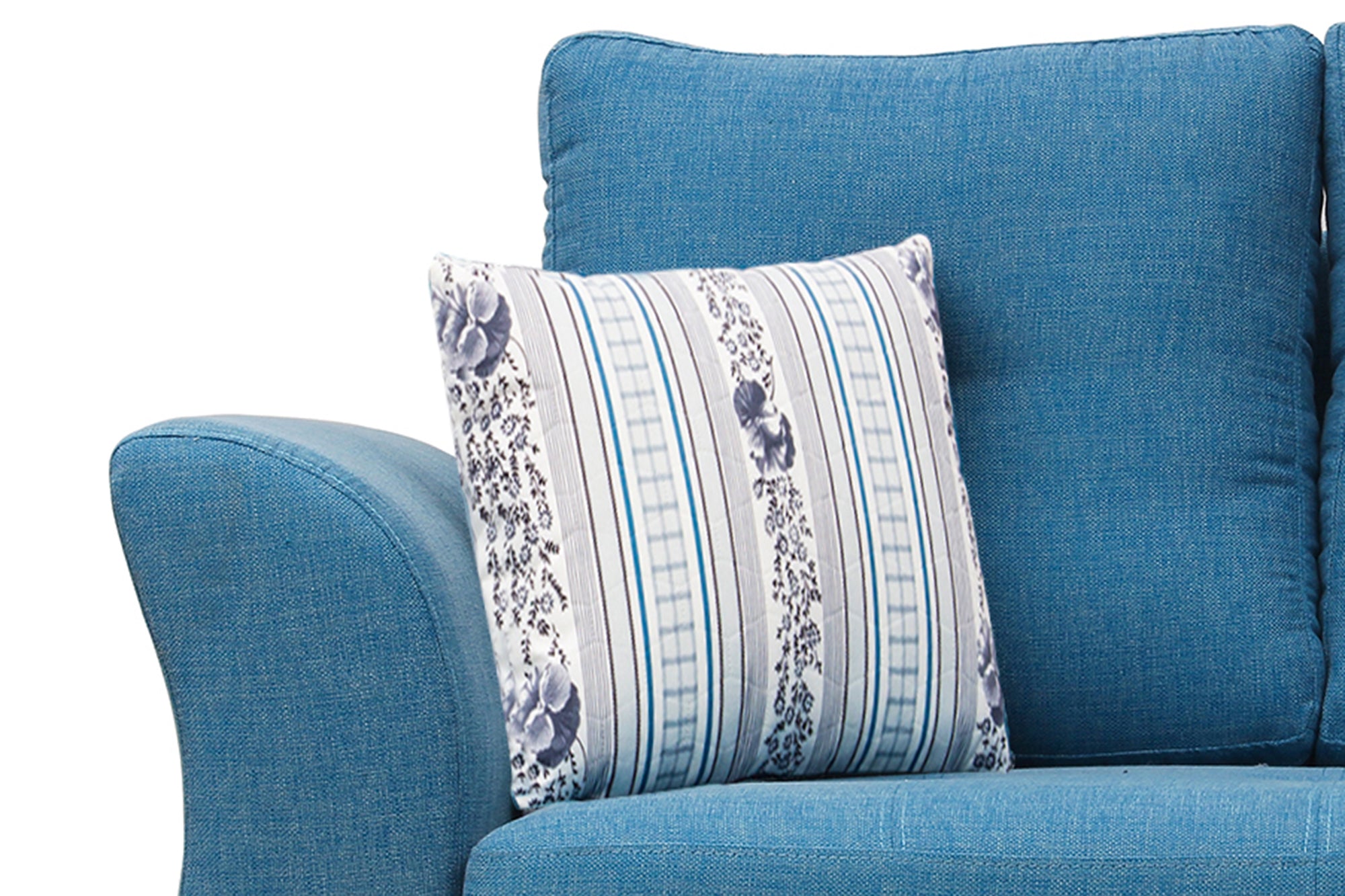 Bola Fabric 2 Seater Sofa In Denim Blue Colour - Febonic Living
