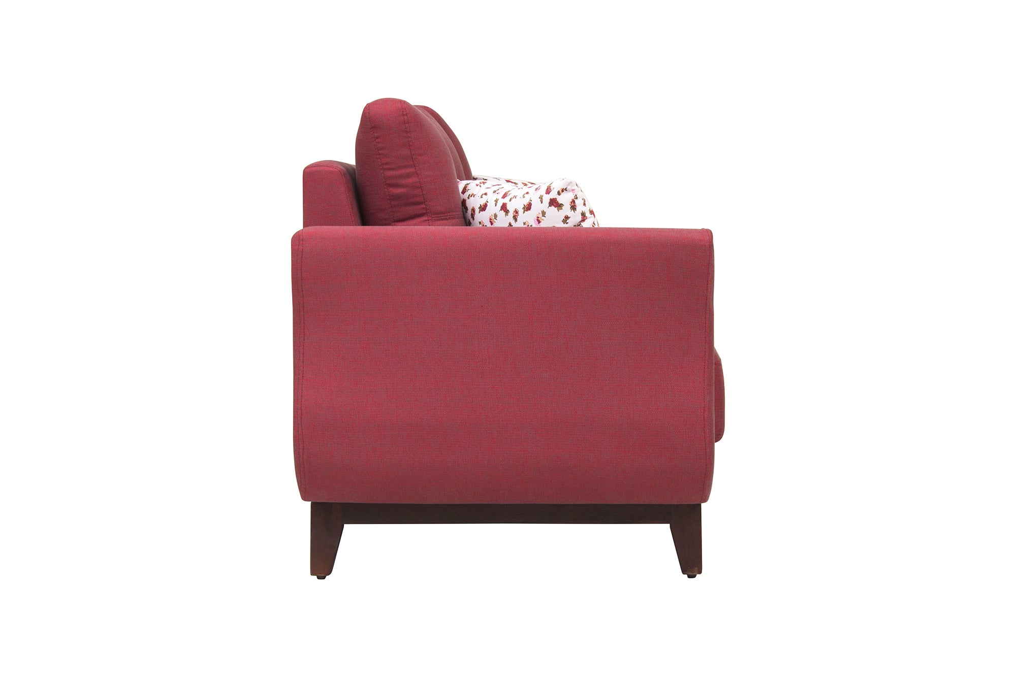 Bola Fabric 2 Seater Sofa In Blaze Red Colour - Febonic Living