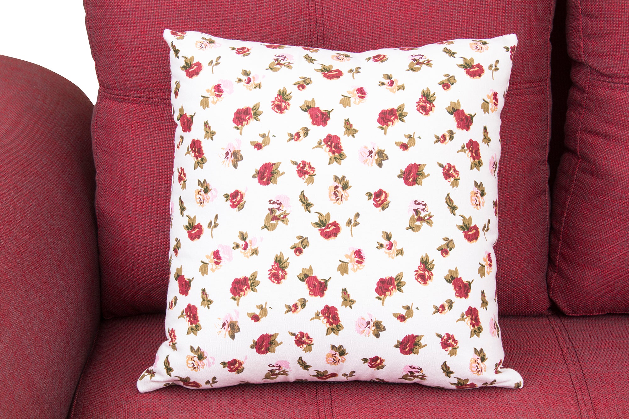 Bola Fabric 2 Seater Sofa In Blaze Red Colour - Febonic Living