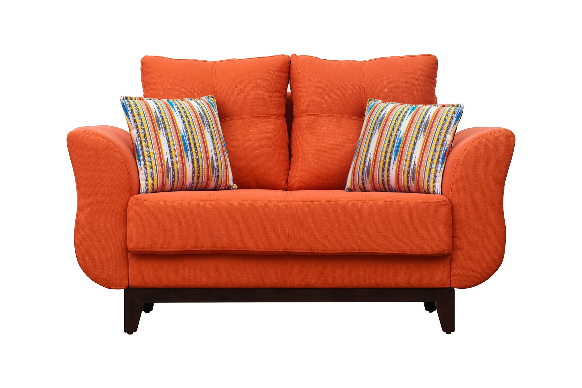 Bola Fabric 2 Seater Sofa In Dark Colour Colour - Febonic Living