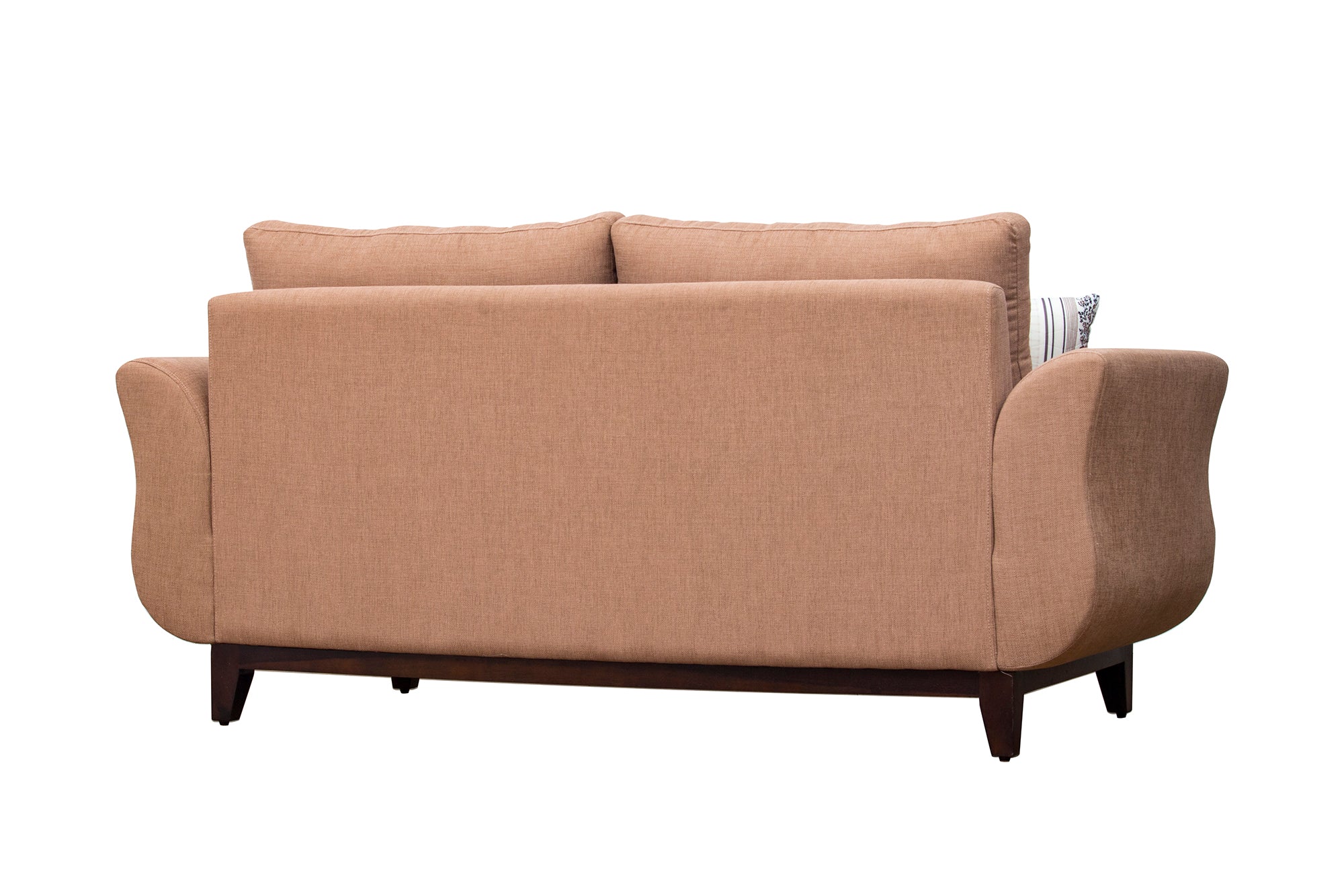 Bola Fabric 3 Seater Sofa In Caspa Brown Colour