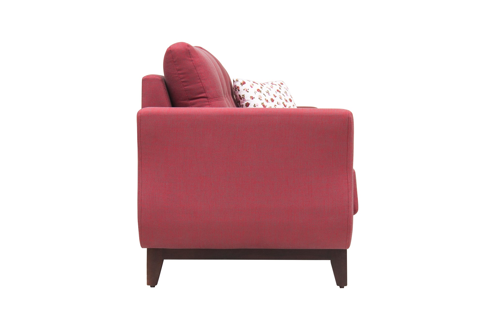 Bola Fabric 3 Seater Sofa In Blaze Red Colour - Febonic Living