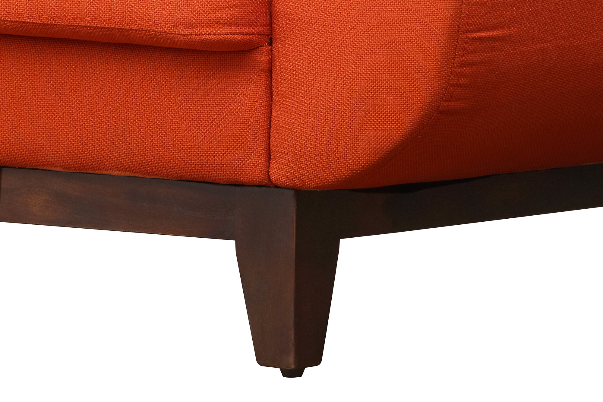 Bola Fabric 3 Seater Sofa In Dark Orange Colour