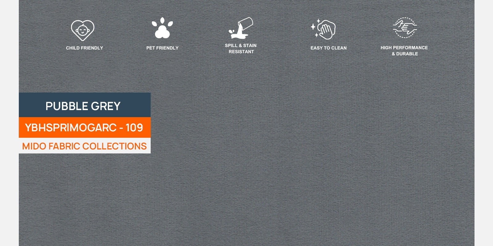 Kula Velvet 3 Seater Sofa In Pubble Grey Colour - Febonic Living