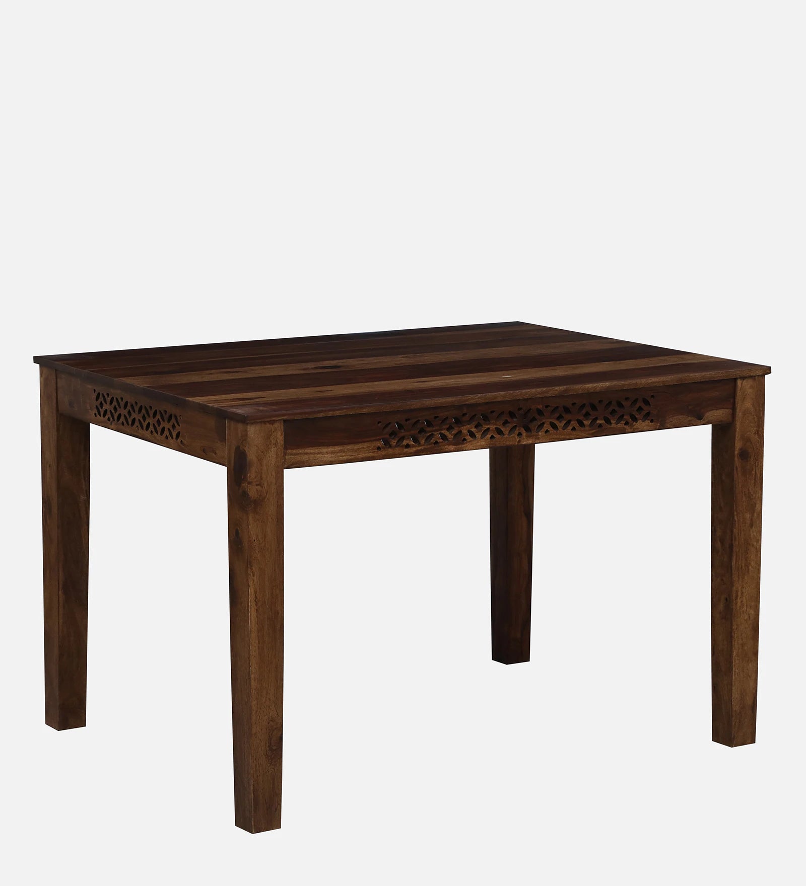 Sahni Sheesham Wood 4 Seater Dining Set In Scratch Resistant Provinicial Teak Finish With Bench - Febonic Living