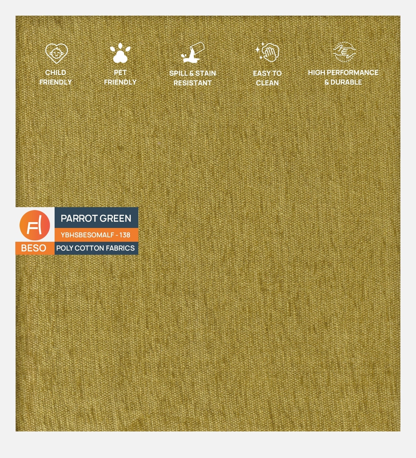 Mario Fabric 1 Seater Sofa In Parrot Green Colour - Febonic Living