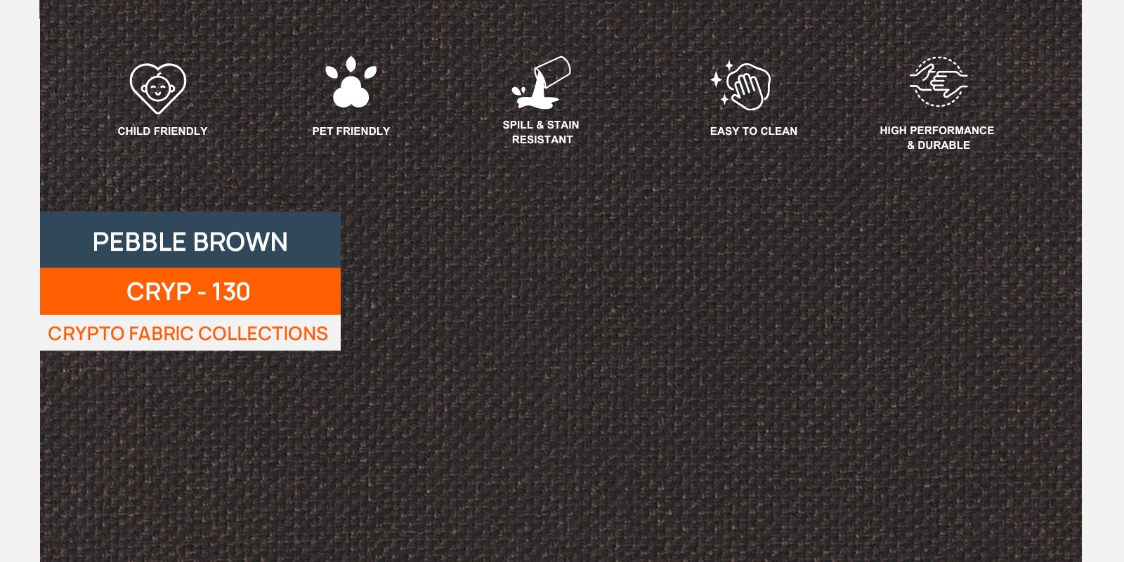 Zia Fabric 3 Seater Sofa In Pebble Brown Colour - Febonic Living