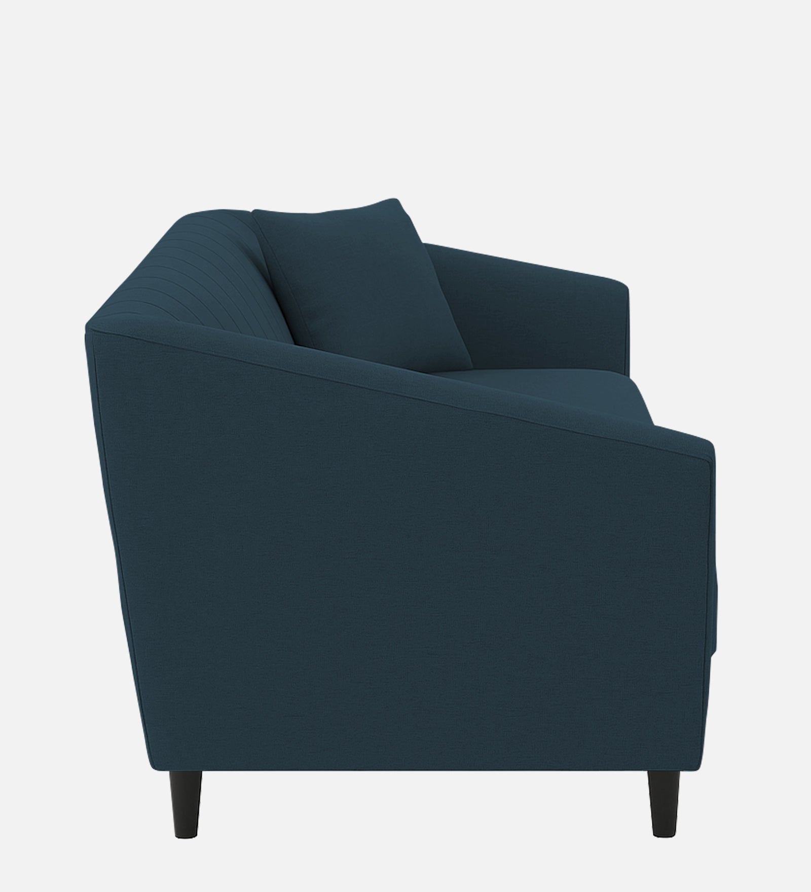 Polon Fabric 1 Seater Sofa In Cool Blue Colour