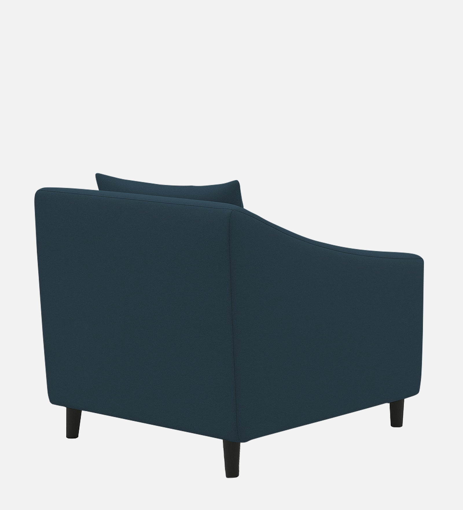 Polon Fabric 1 Seater Sofa In Cool Blue Colour