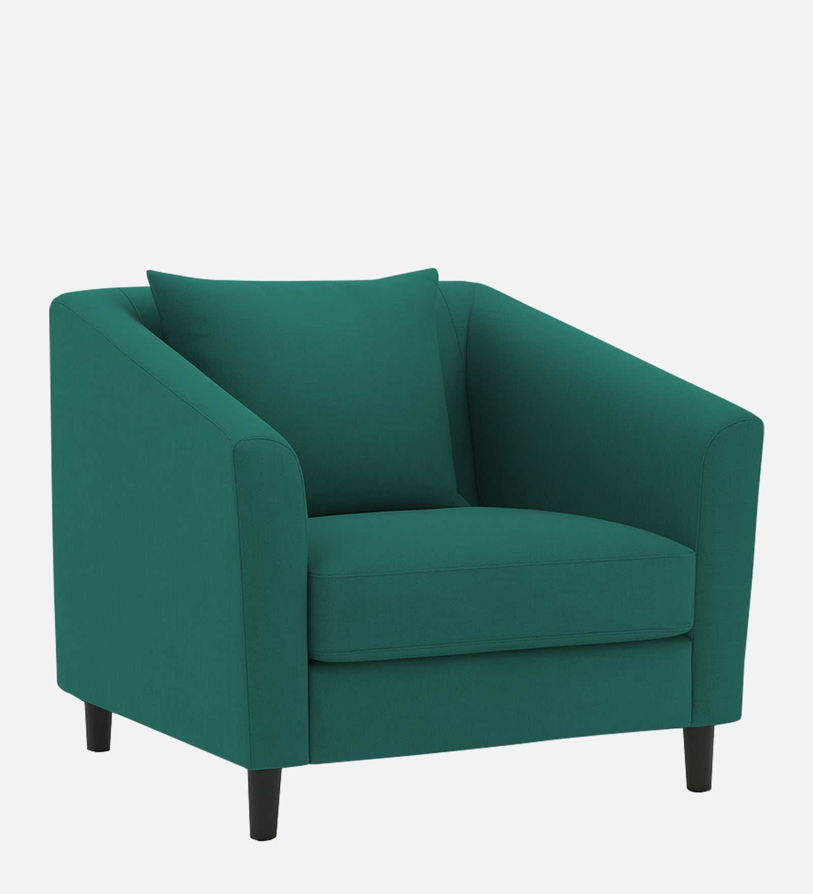 Polon Fabric 1 Seater Sofa In Sage Green Colour