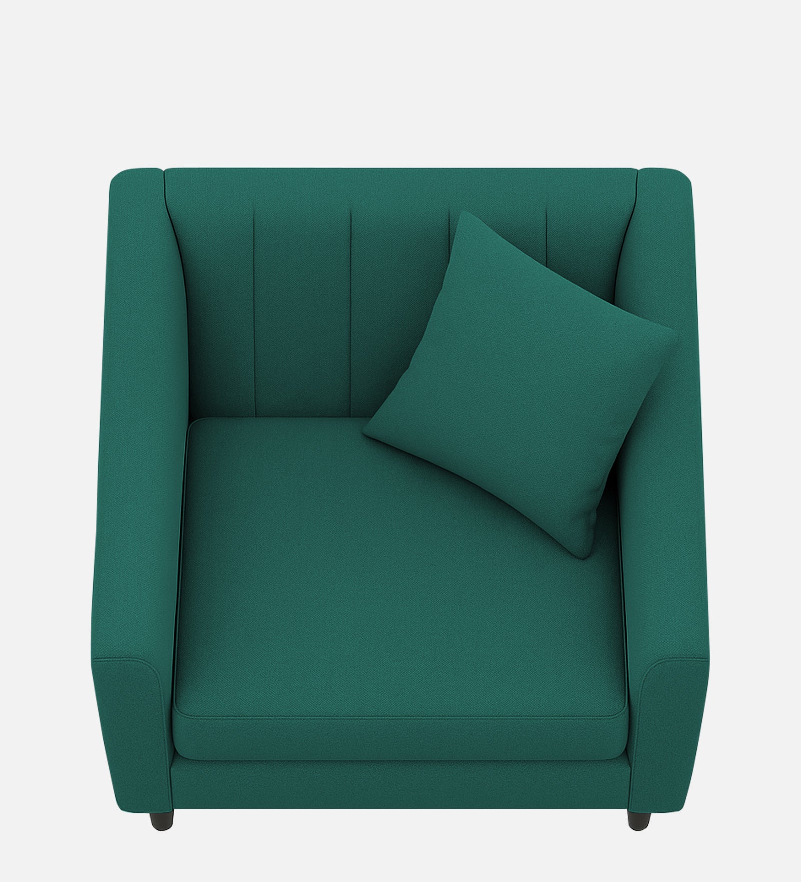 Polon Fabric 1 Seater Sofa In Sage Green Colour