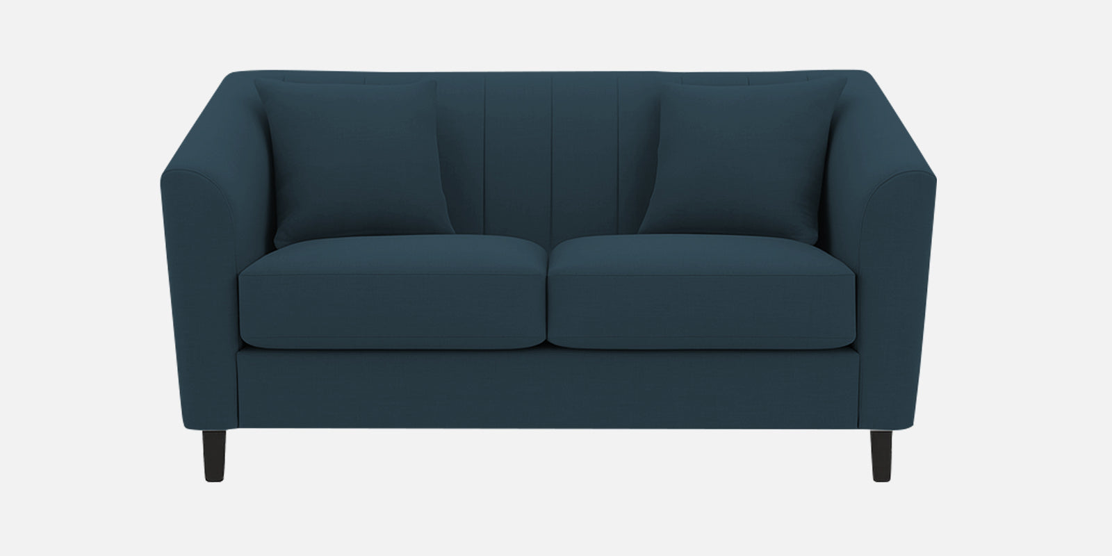 Polon Fabric 2 Seater Sofa In Cool Blue Colour