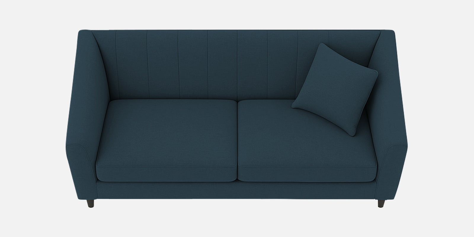 Polon Fabric 2 Seater Sofa In Cool Blue Colour