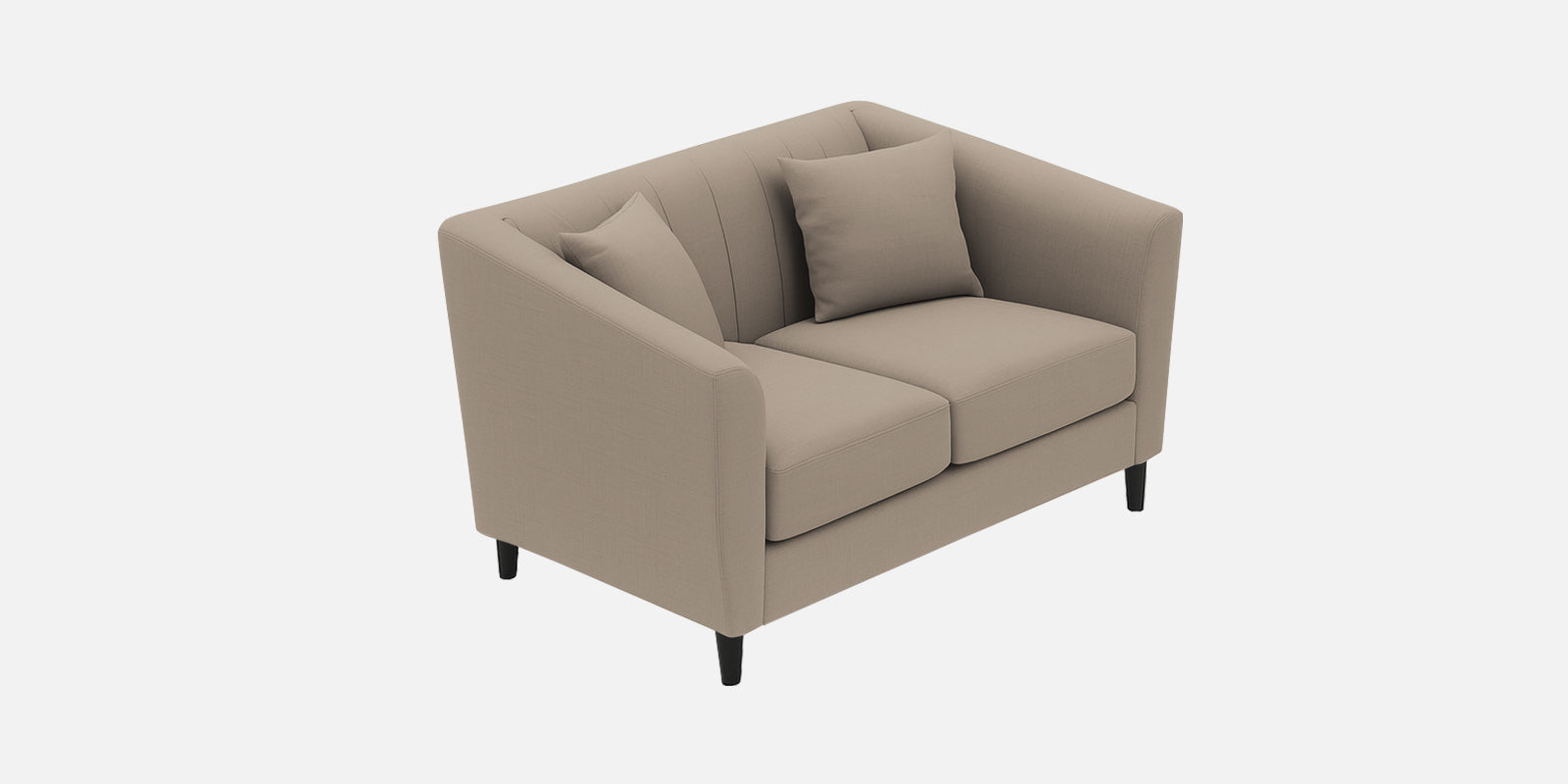 Polon Fabric 2 Seater Sofa In Hazel Beige Colour