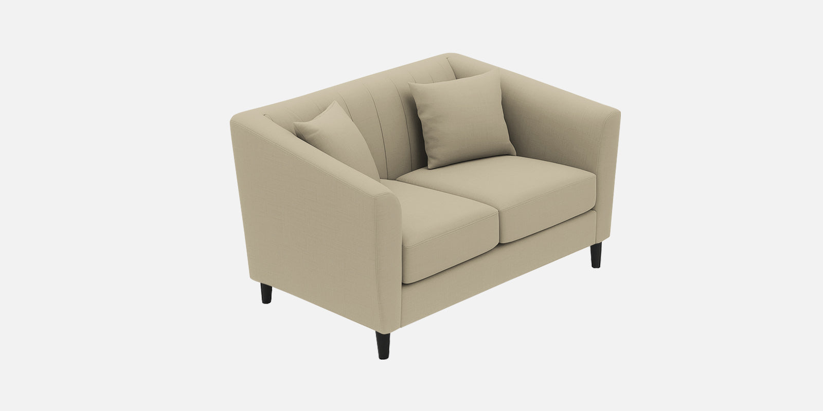 Polon Fabric 2 Seater Sofa In Honey Beige Colour