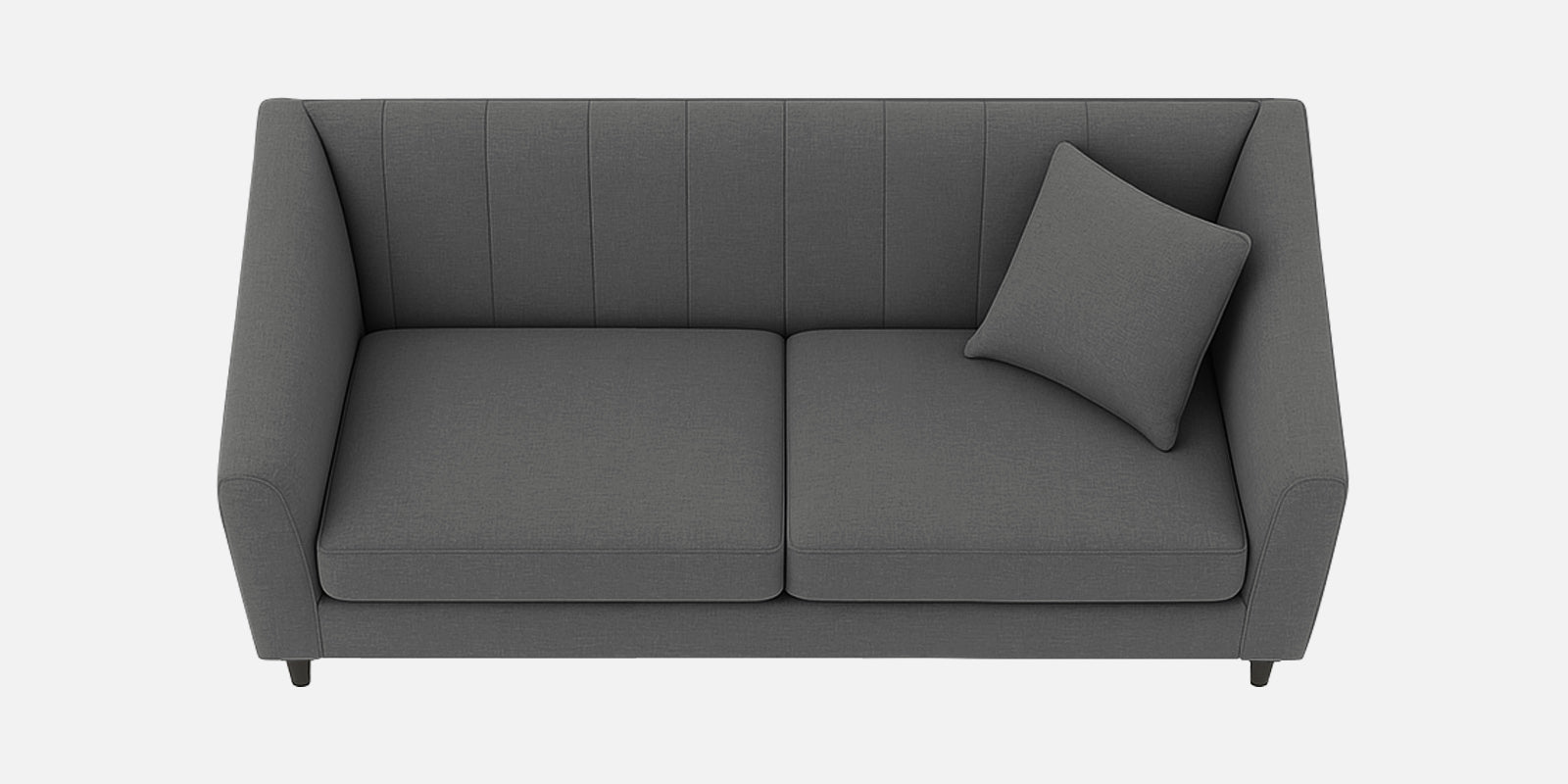 Polon Fabric 2 Seater Sofa In Stone Grey Colour