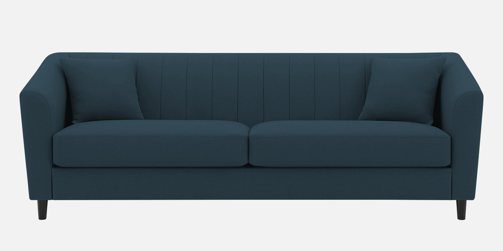 Polon Fabric 3 Seater Sofa In Cool Blue Colour