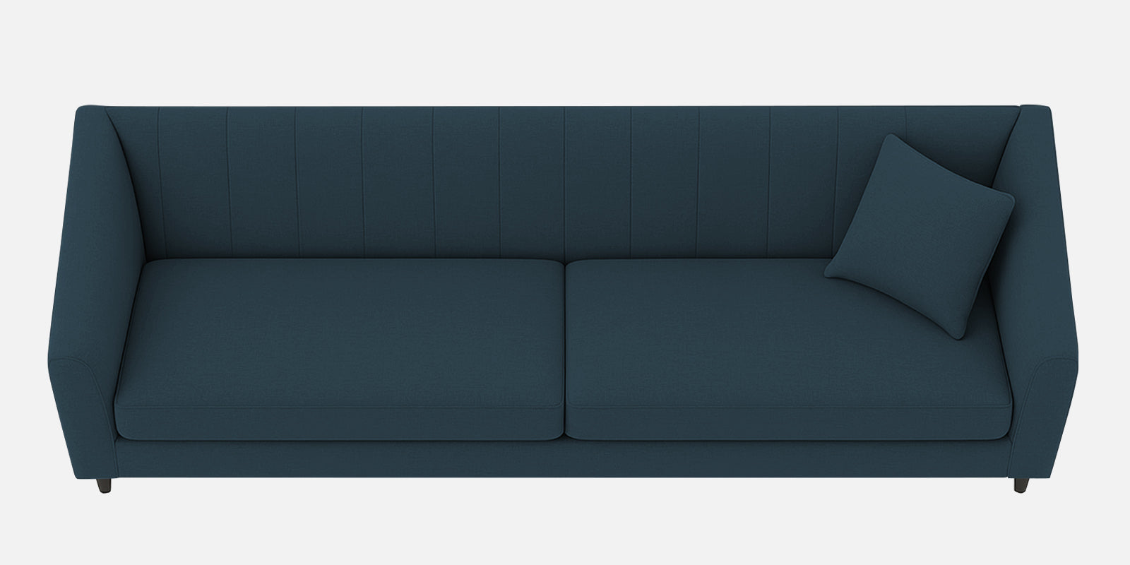 Polon Fabric 3 Seater Sofa In Cool Blue Colour