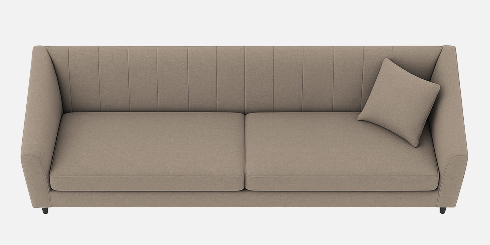 Polon Fabric 3 Seater Sofa In Hazel Beige Colour