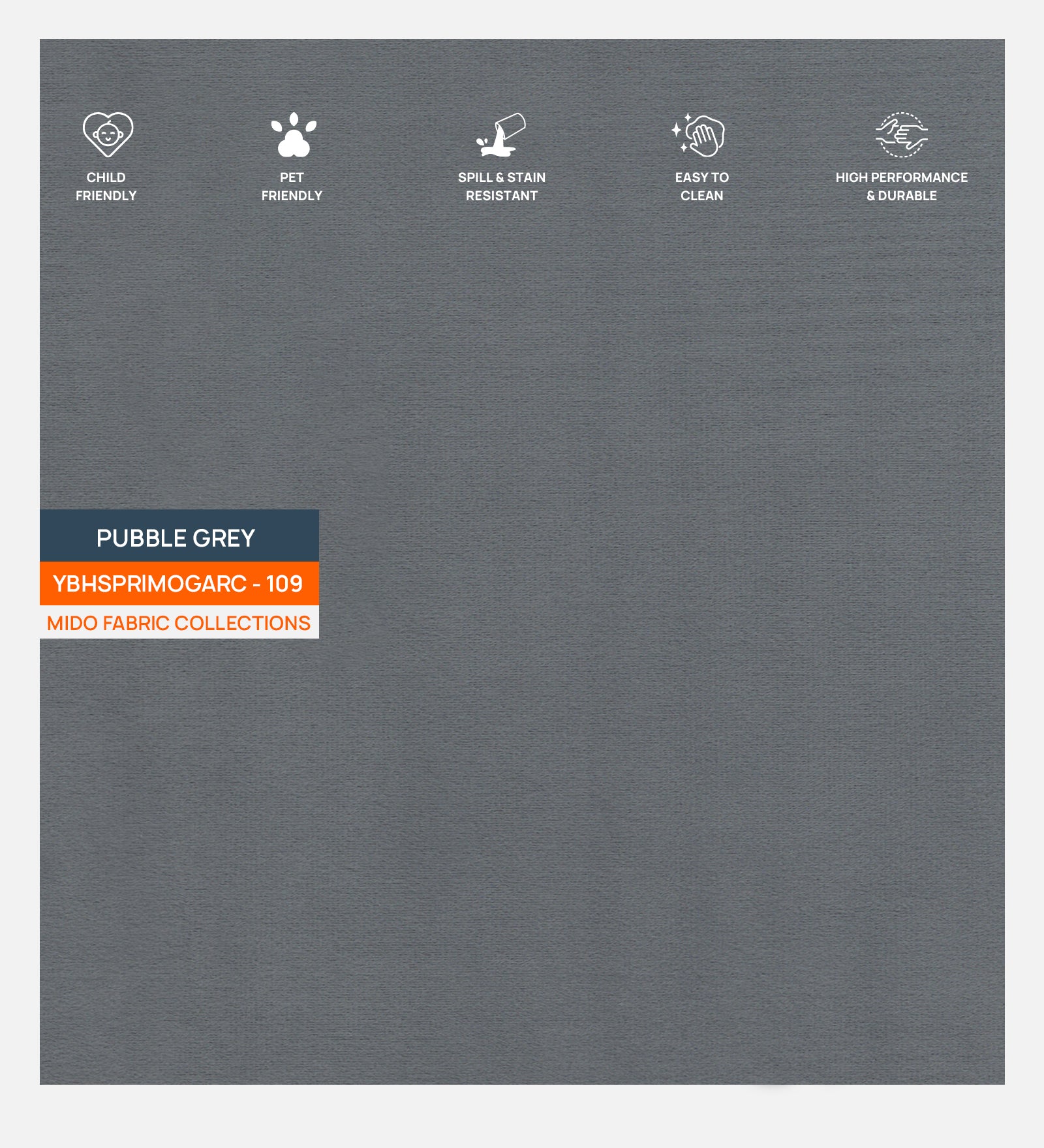 Nalan Velvet Upholstered Queen Size Bed in Pubble Grey Colour