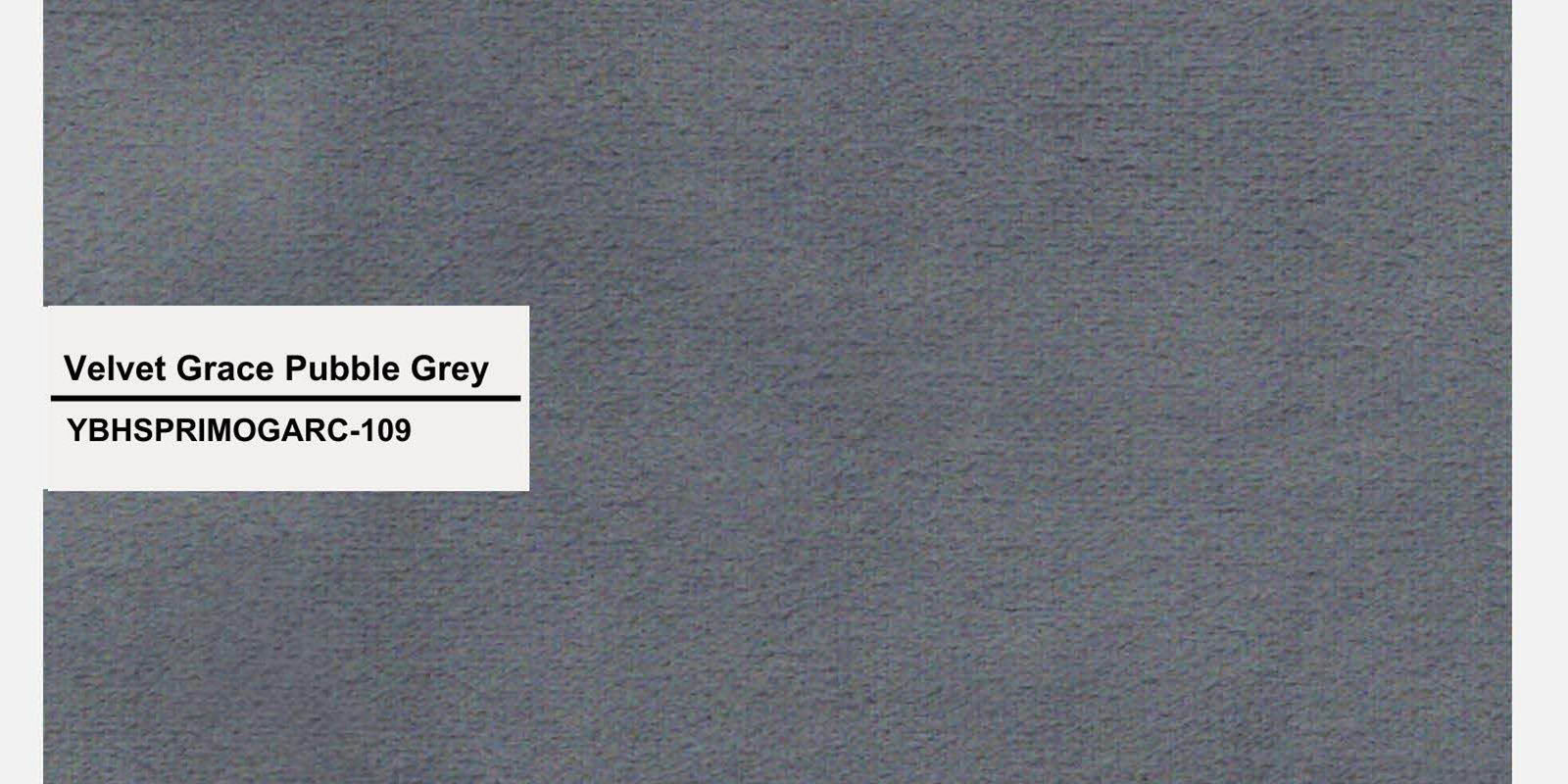 Bufa Velvet 3 Seater Sofa in Pubble Grey Colour