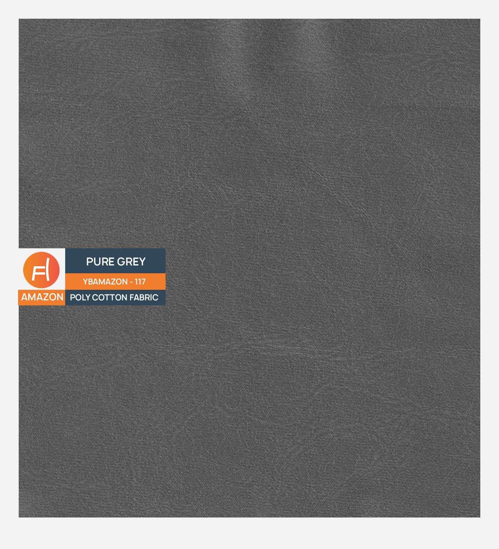 Textured suede Fabric Pure Grey 117 Code - Febonic Living