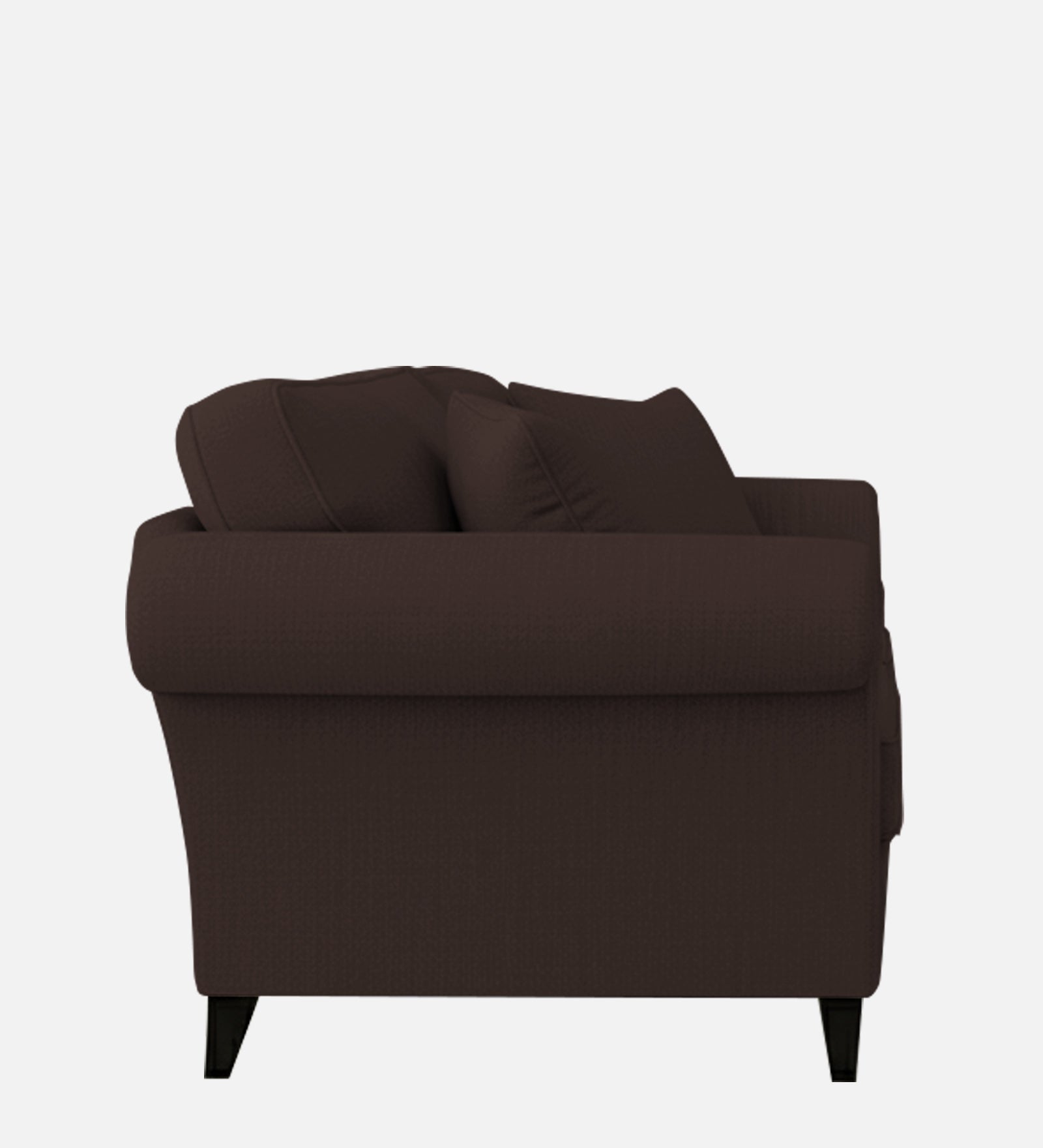 Rana Fabric 1 Seater Sofa In Coffee Brown Colour - Febonic Living