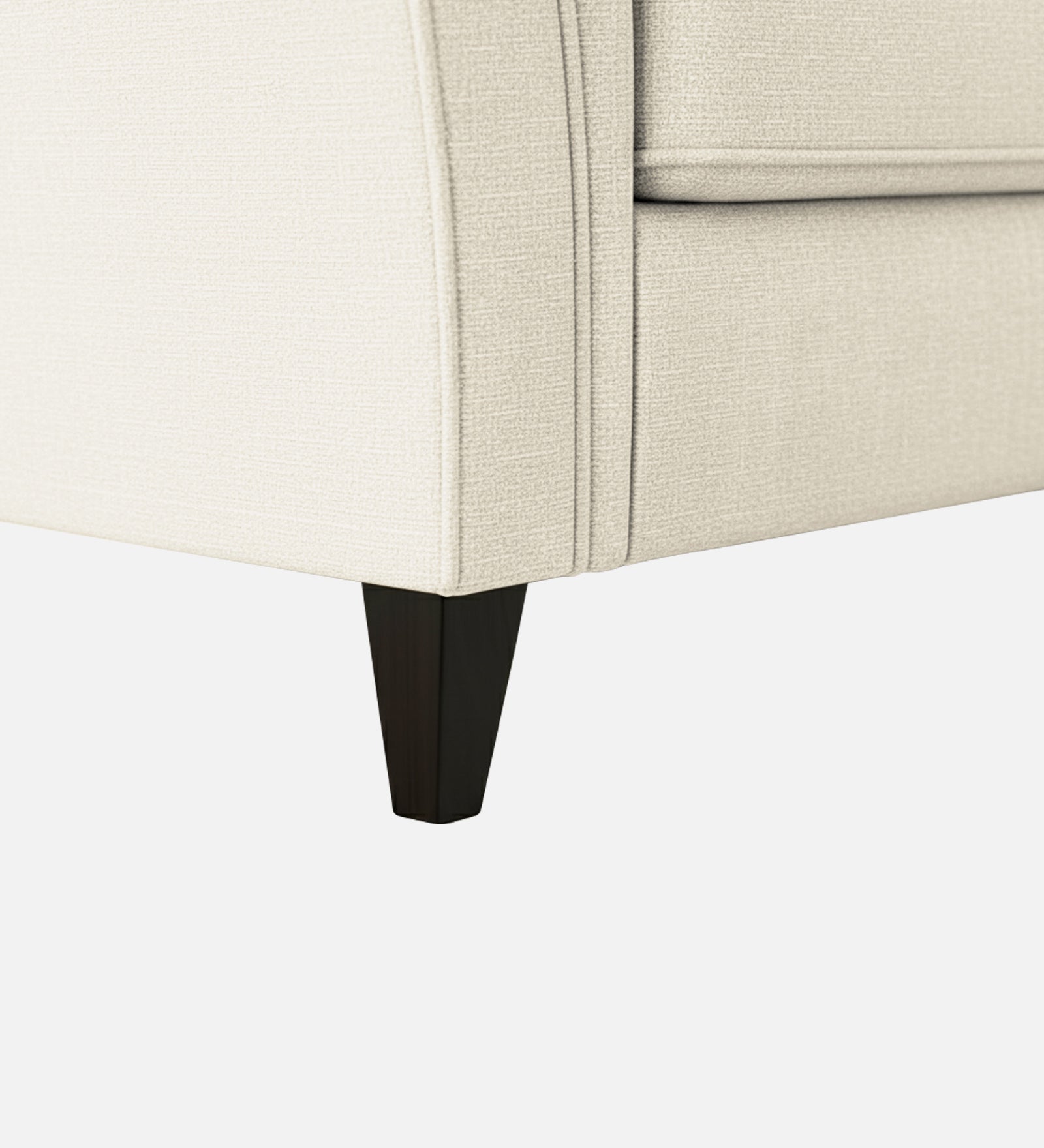 Rana Fabric 1 Seater Sofa In Ivory Cream Colour - Febonic Living