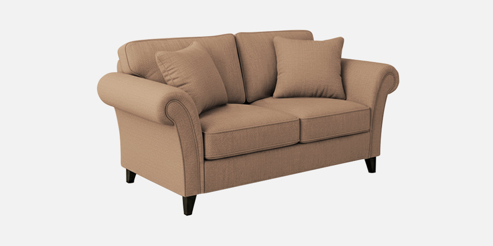 Rana Fabric 2 Seater Sofa In Cosmic Beige Colour