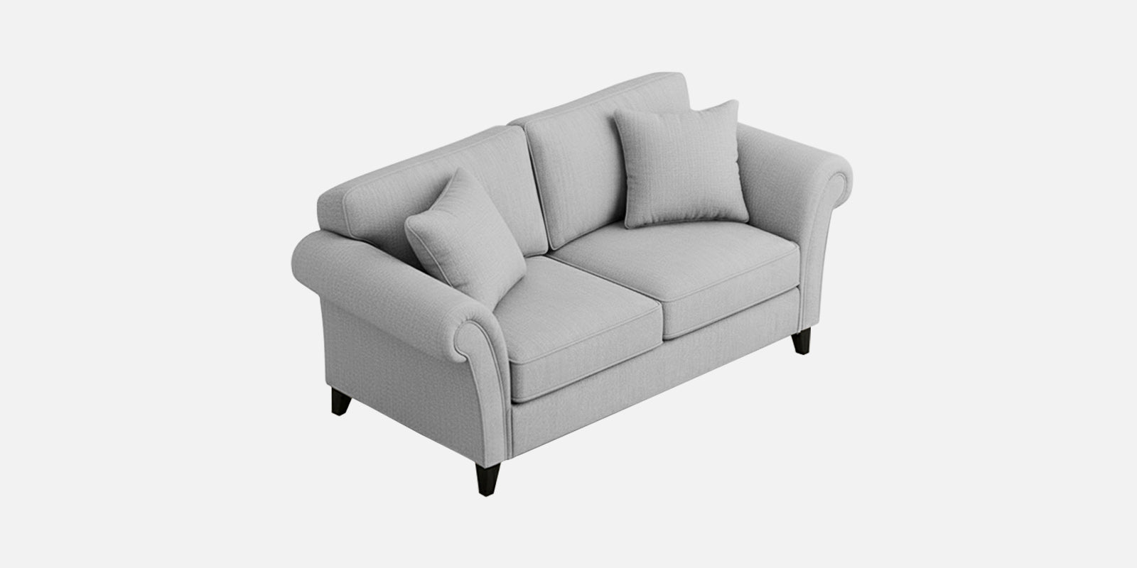 Rana Fabric 2 Seater Sofa In Lit Grey Colour