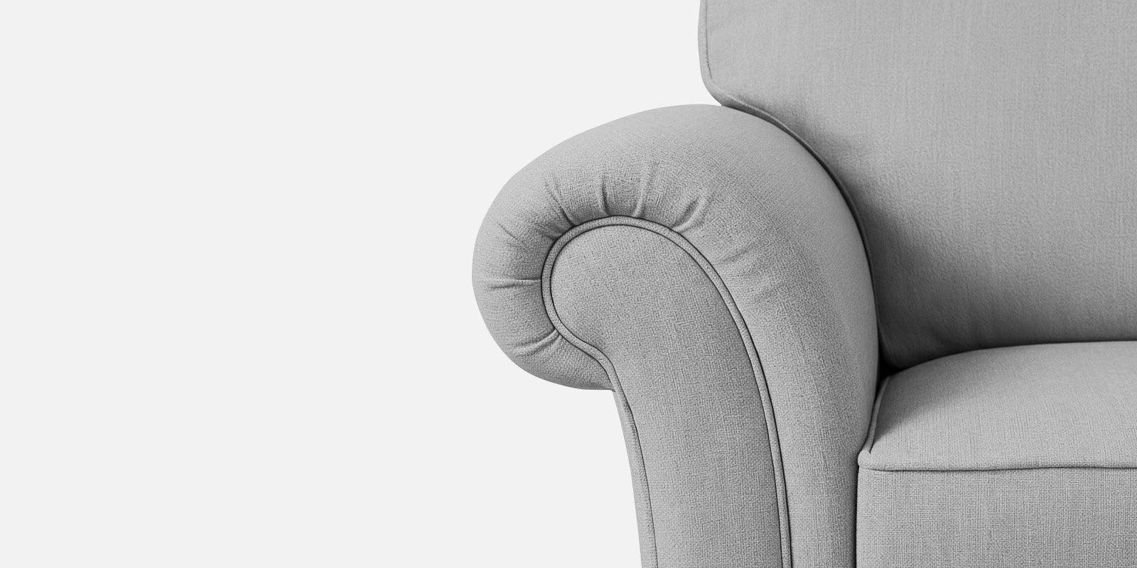 Rana Fabric 2 Seater Sofa In Lit Grey Colour