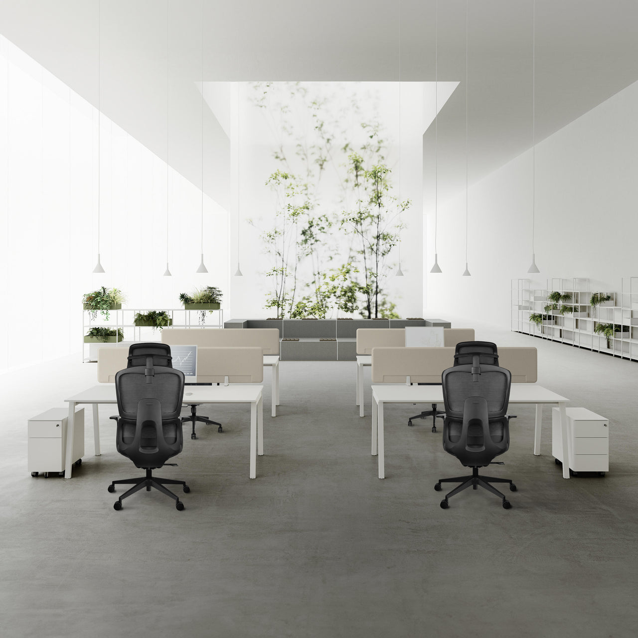Loyar Mesh Ergonomic Office Chair In Baba Black - Febonic Living