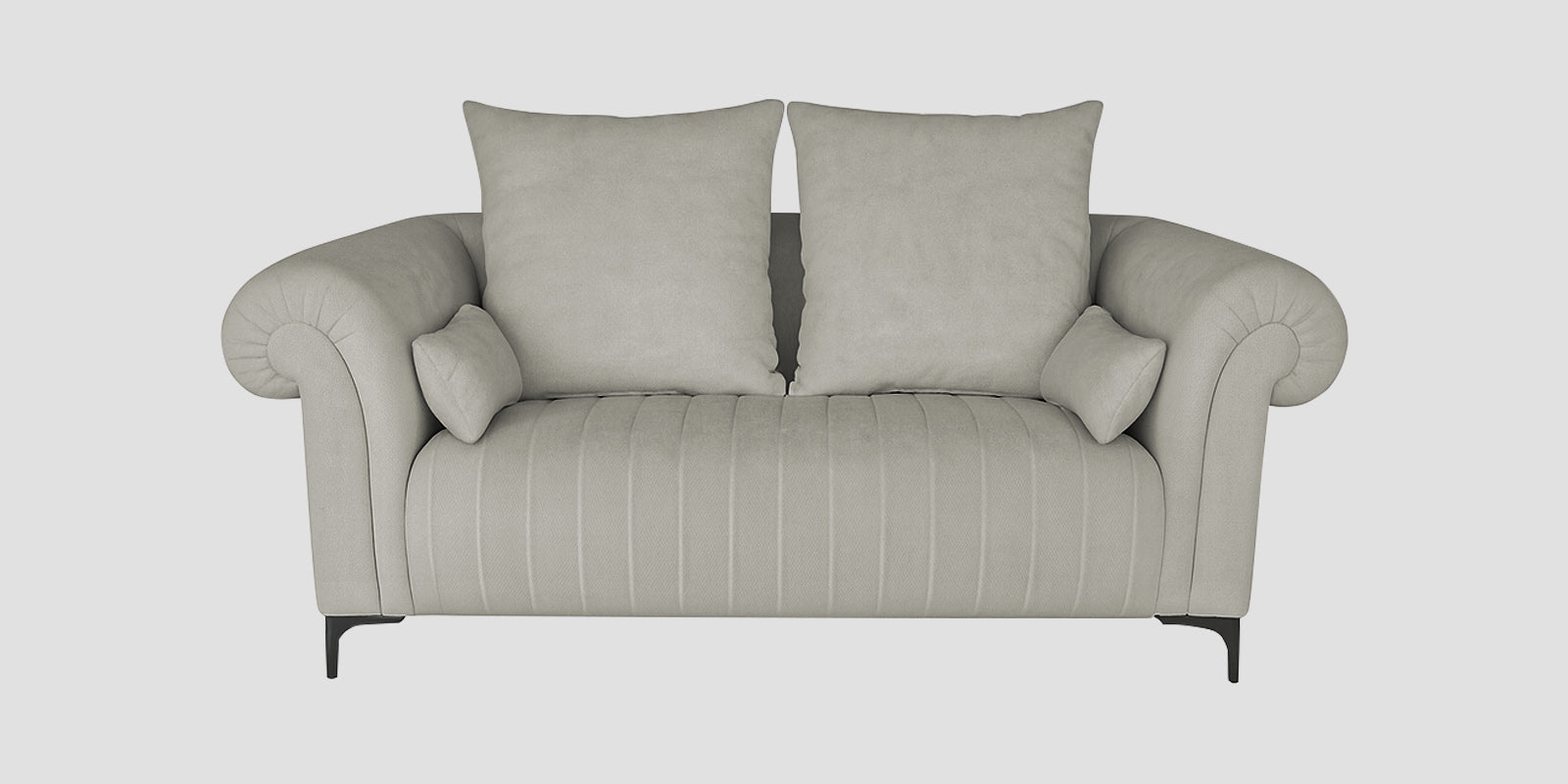 Rocar Fabric 2 Seater Sofa In Bone Beige Colour