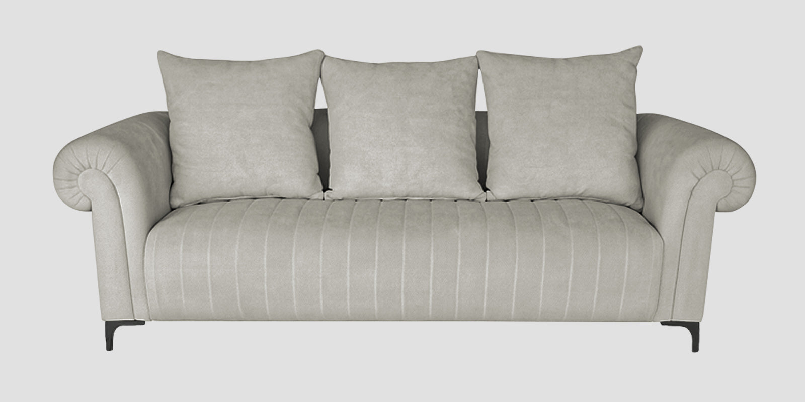 Rocar Fabric 3 Seater Sofa In Bone Beige Colour