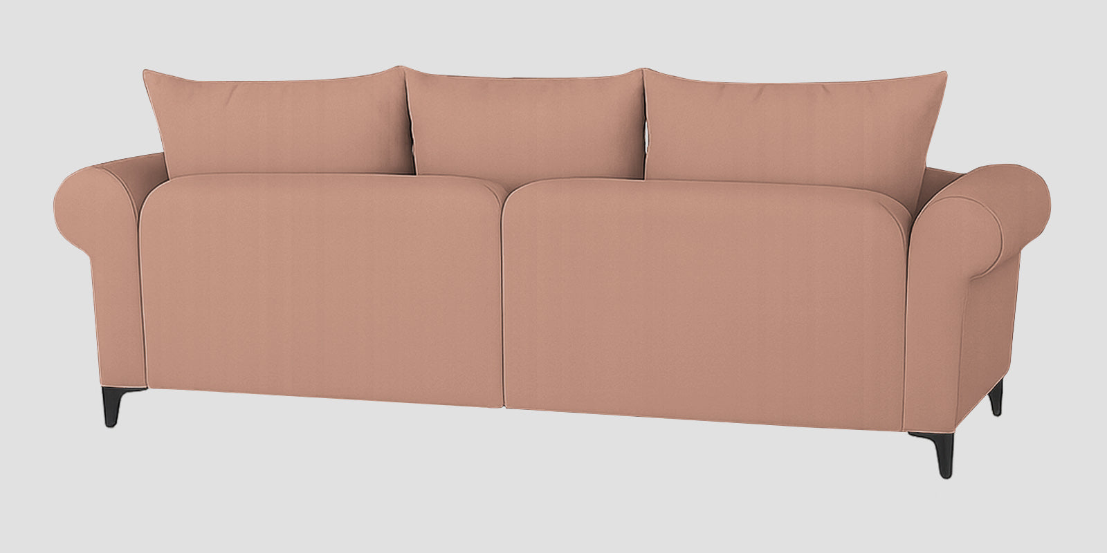 Rocar Fabric 3 Seater Sofa In Maple Pink Colour