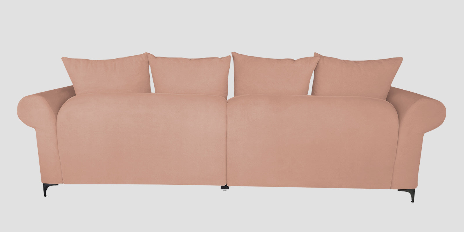 Rocar Fabric 4 Seater Sofa In Maple Pink Colour