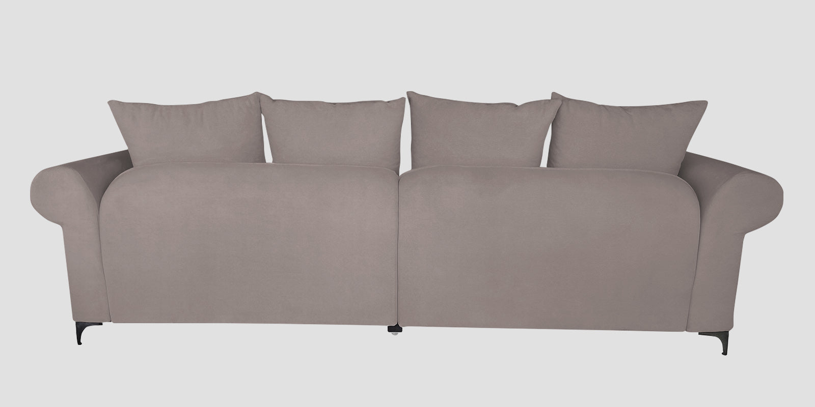 Rocar Fabric 4 Seater Sofa In SIlk Grey Colour (Copy)