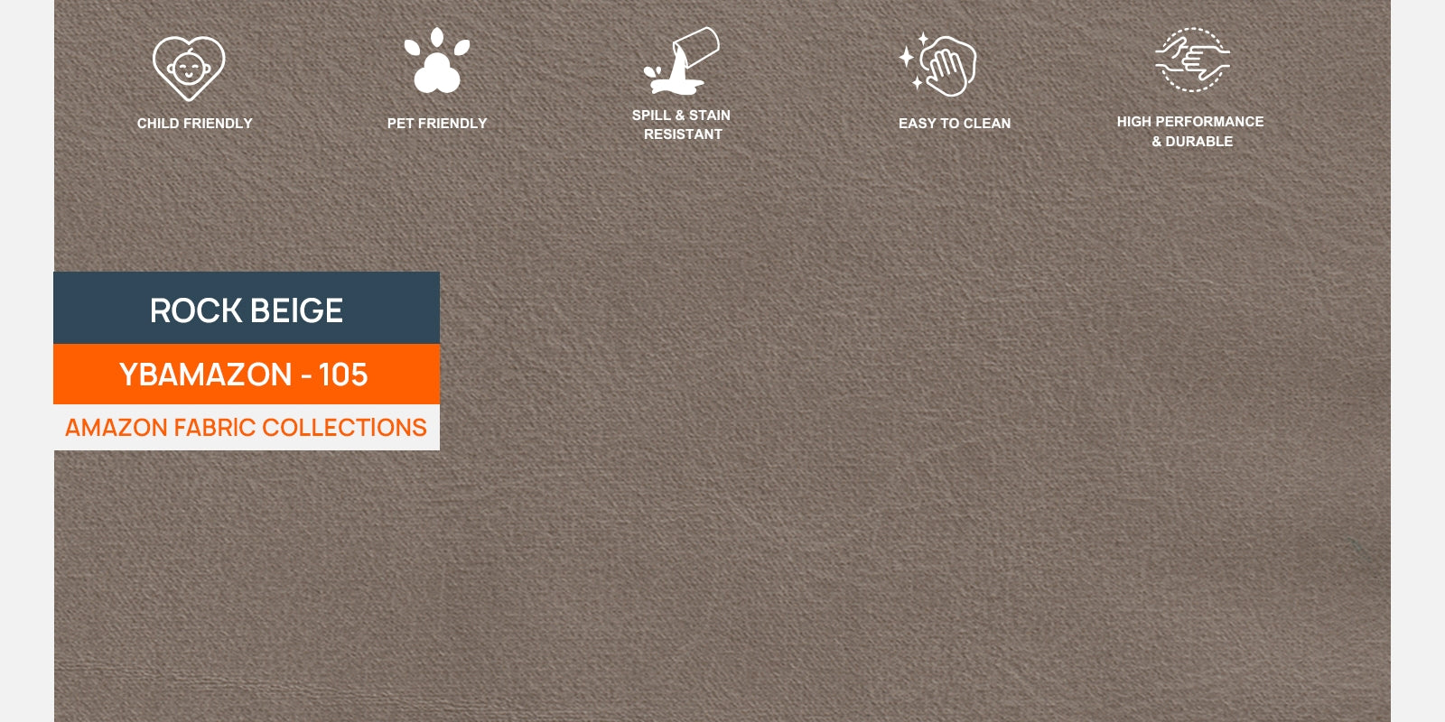 Hiro Fabric 2 Seater Sofa In Rock Beige Colour - Febonic Living