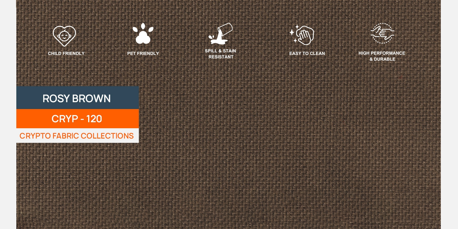 Zia Fabric 3 Seater Sofa In Rosy Brown Colour - Febonic Living