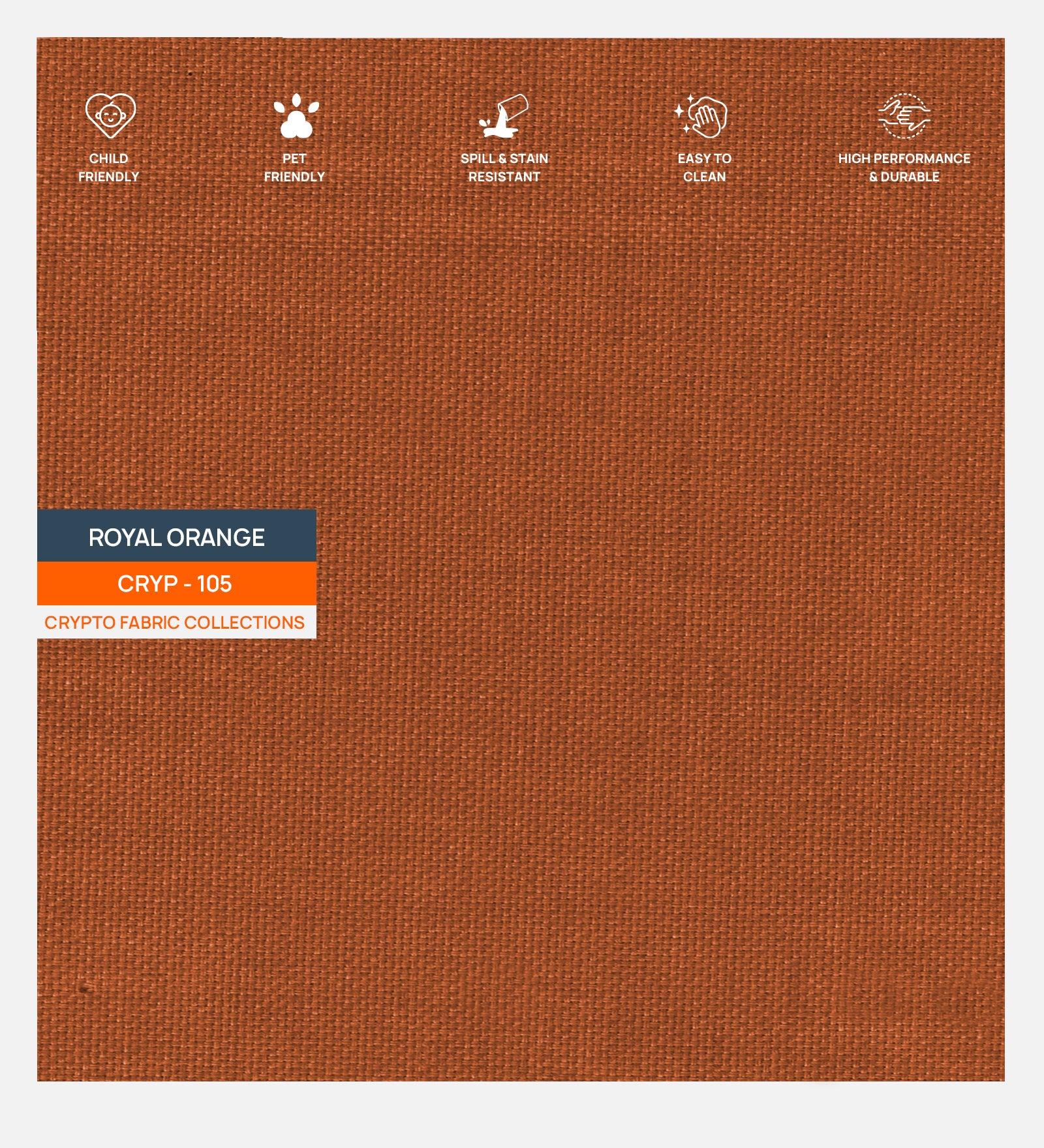 Barber Fabric 1 Seater Sofa In Royal Orange Colour - Febonic Living