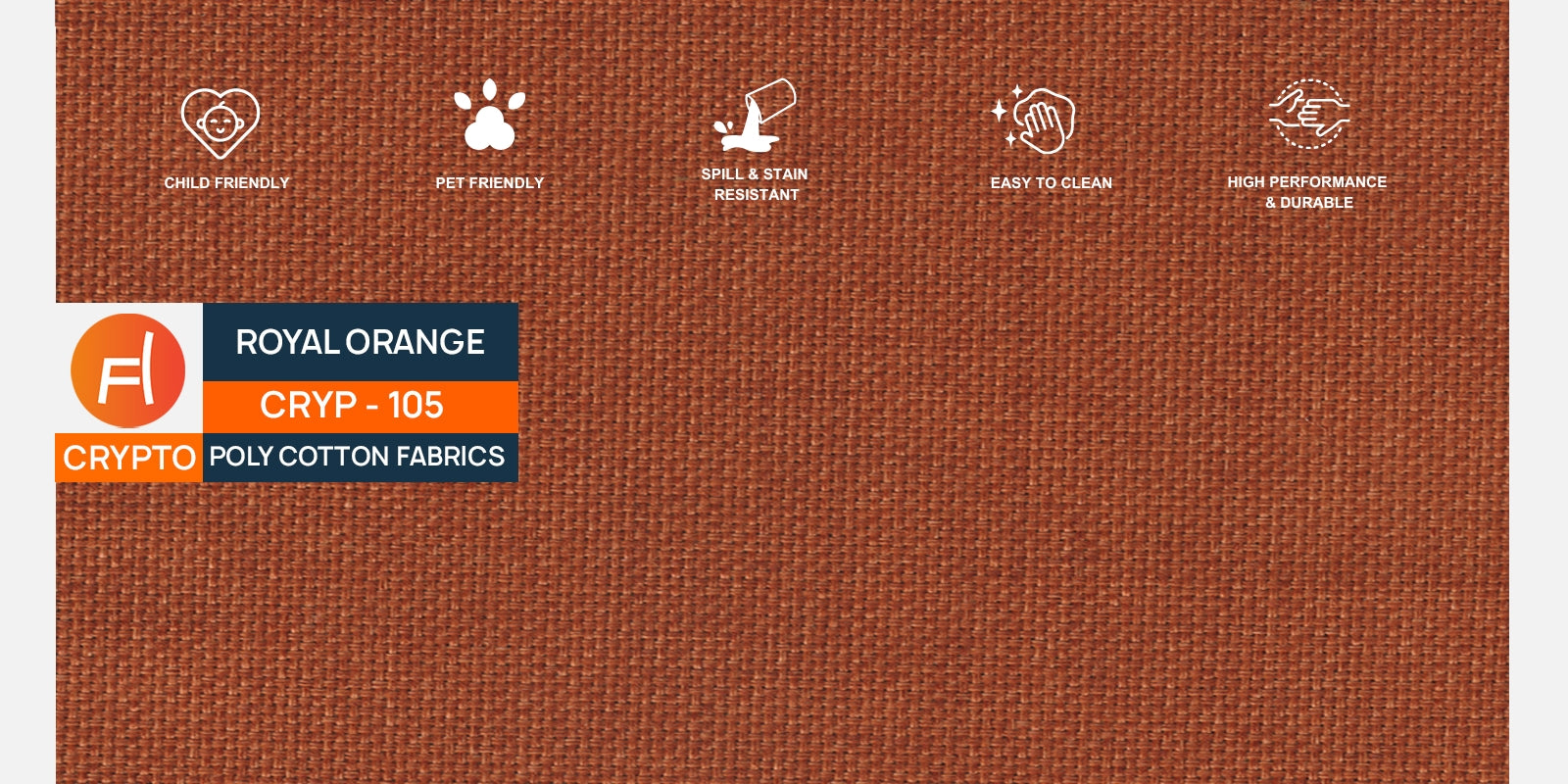 Ziggy Fabric LHS Sectional Sofa (3+Lounger) In Royal Orange Colour - Febonic Living