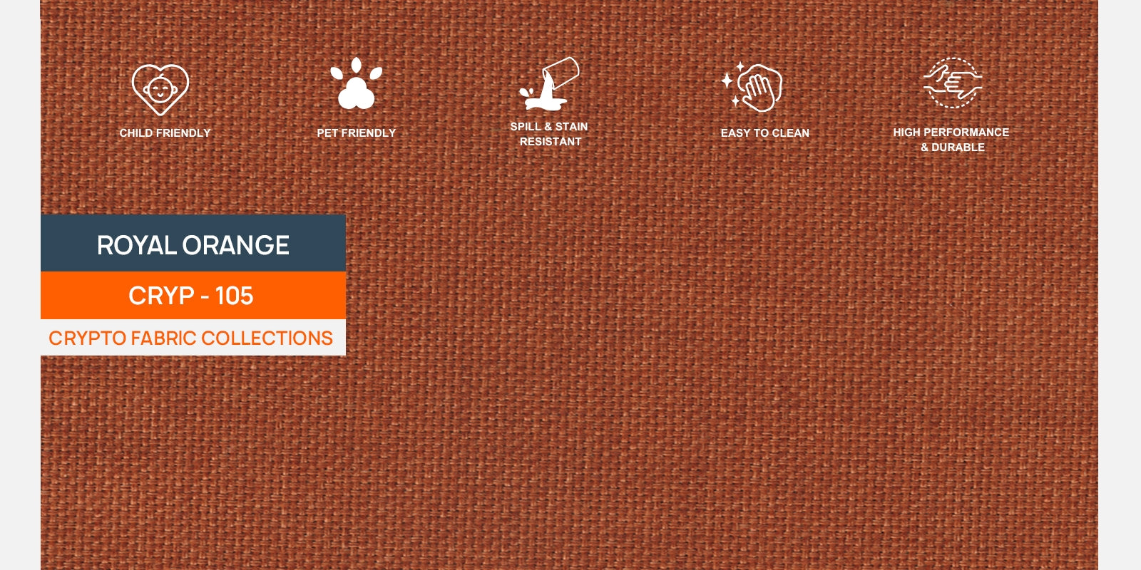 Marsela Fabric 3 Seater Sofa In Royal Orange Colour - Febonic Living