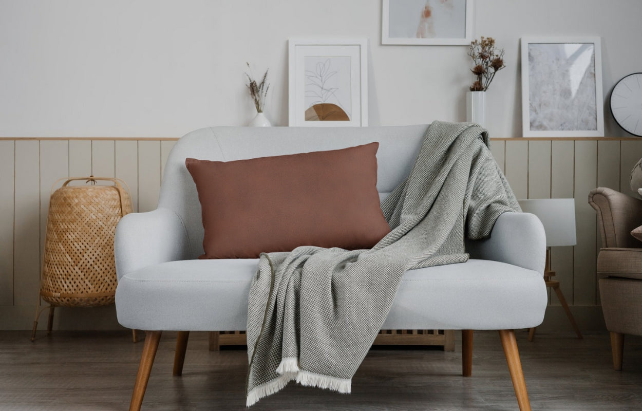 Artificial Leather Swatch Sandle Brown 137 Code - Febonic Living