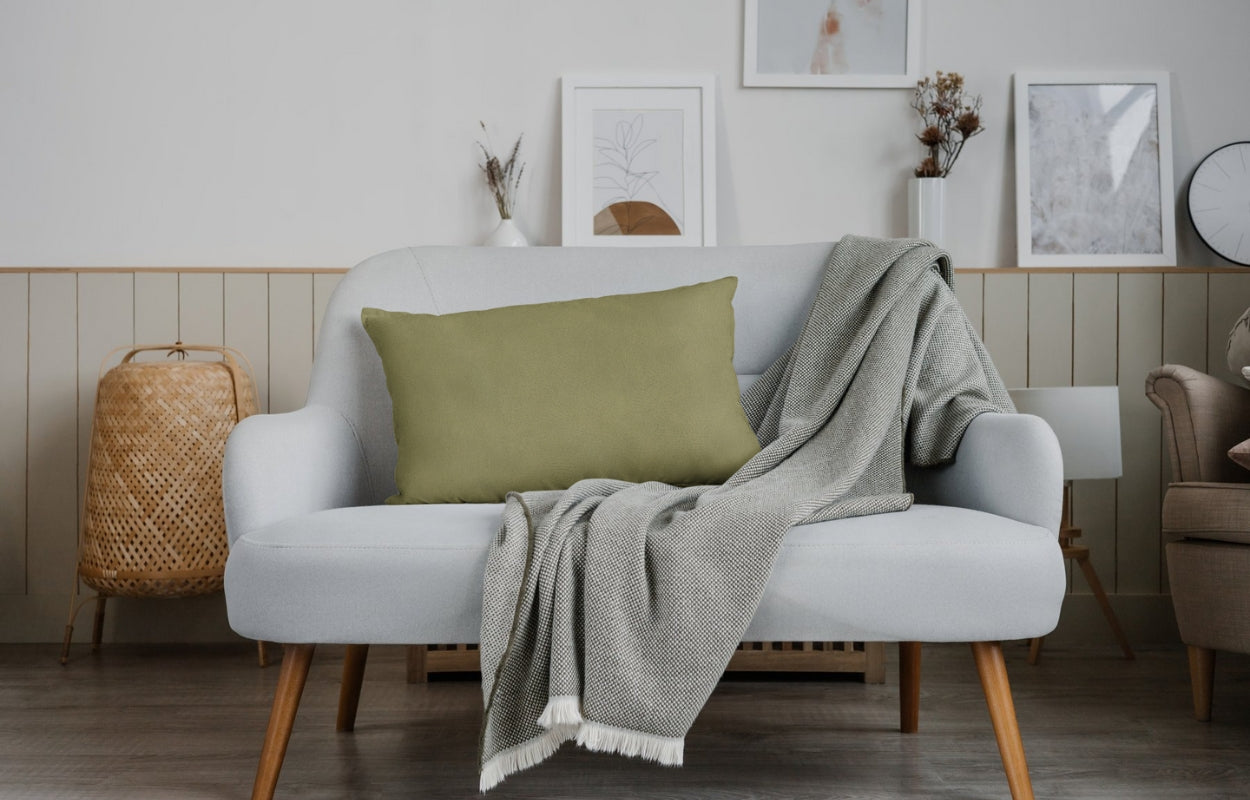 Artificial Leather Swatch Spring Green 138 Code - Febonic Living