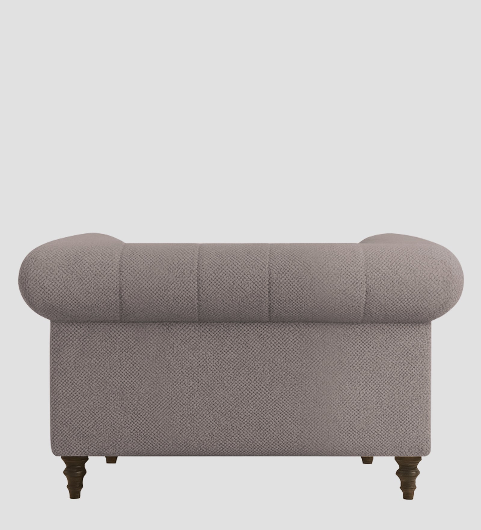 Sahara Fabric 1 Seater Sofa In Silk Grey Colour
