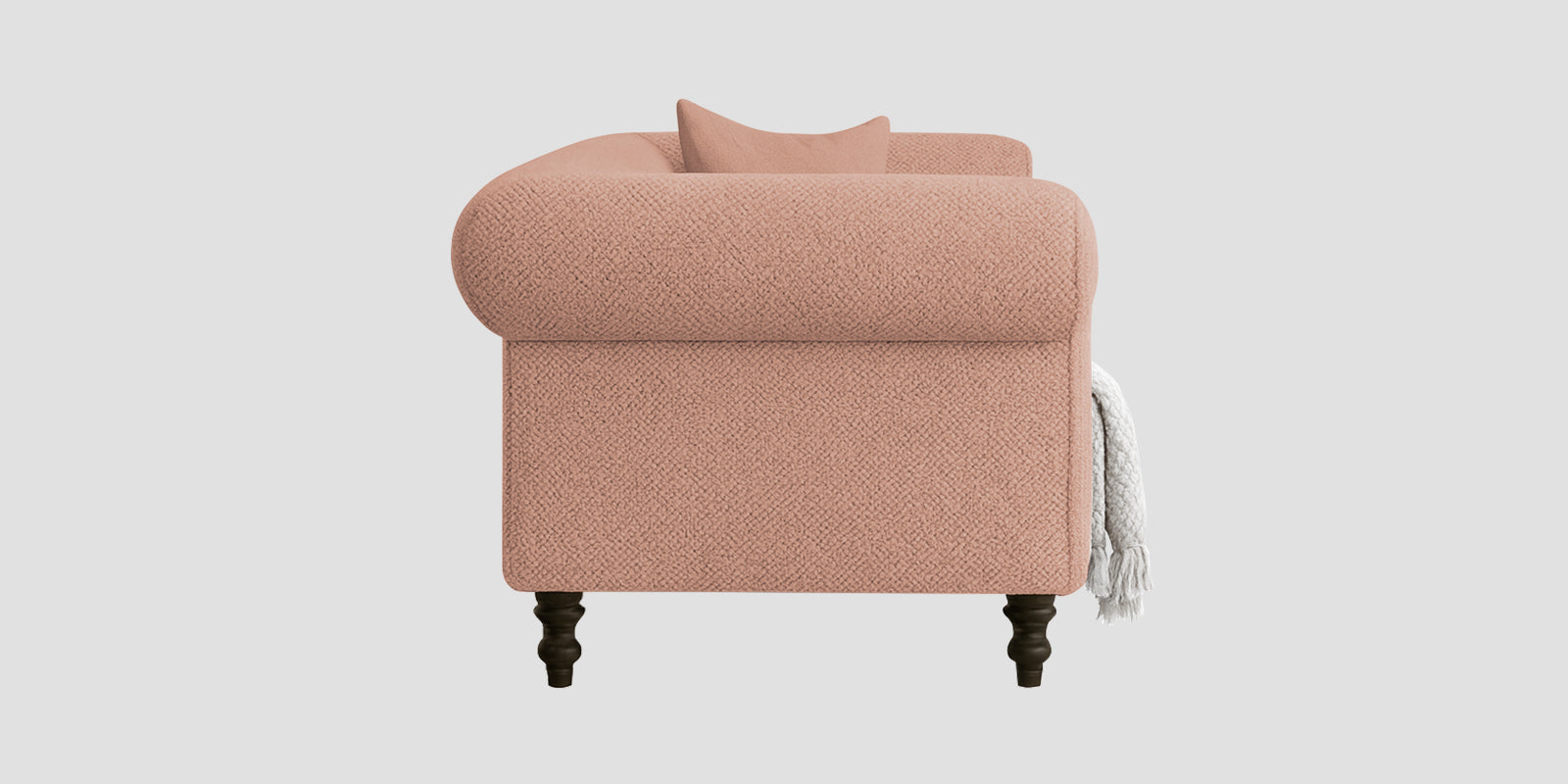 Sahara Fabric 3 Seater Sofa In Maple Pink Colour - Febonic Living
