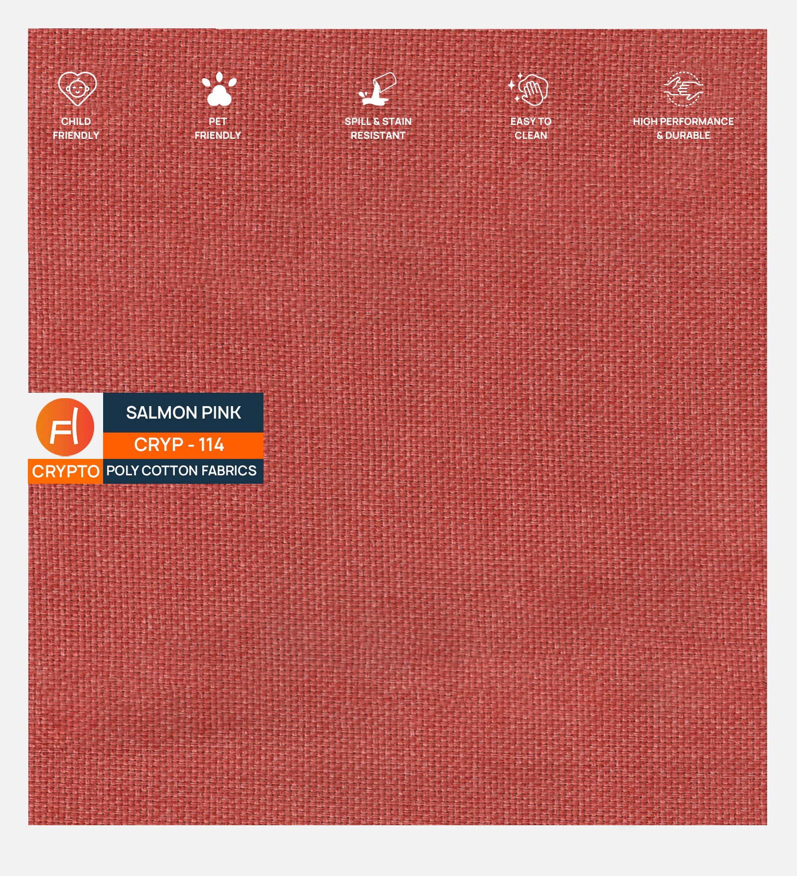 Goofy Fabric 1 Seater Sofa In Salmon Pink Colour - Febonic Living