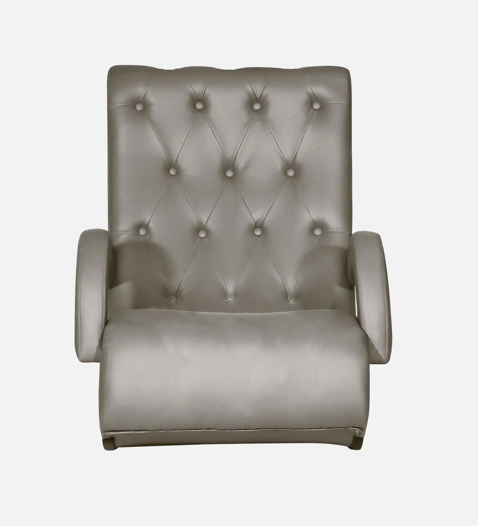 Saro Leatherette Rocking Chair in Steel Grey Colour - Febonic Living