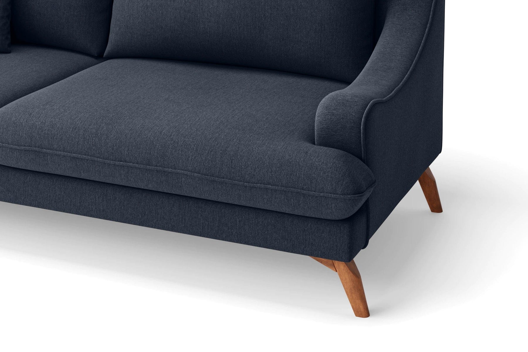 Savano Fabric 3 Seater Sofa In Denim Blue Colour - Febonic Living